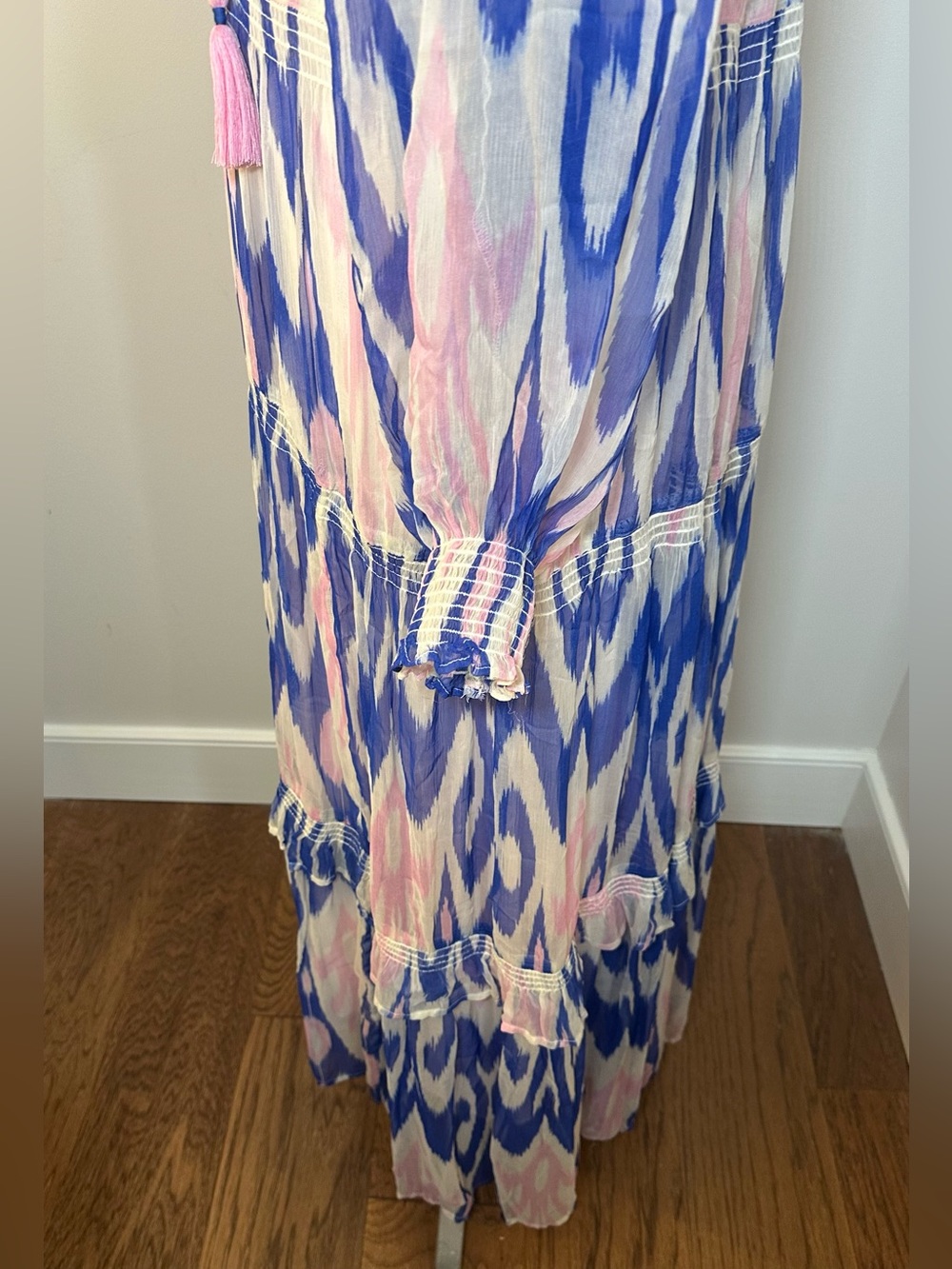 Anthropologie The Marais Printed Chiffon Maxi Dress size medium - Picture 10 of 15